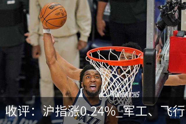 收评：沪指涨0.24% 军工、飞行汽车概念走强